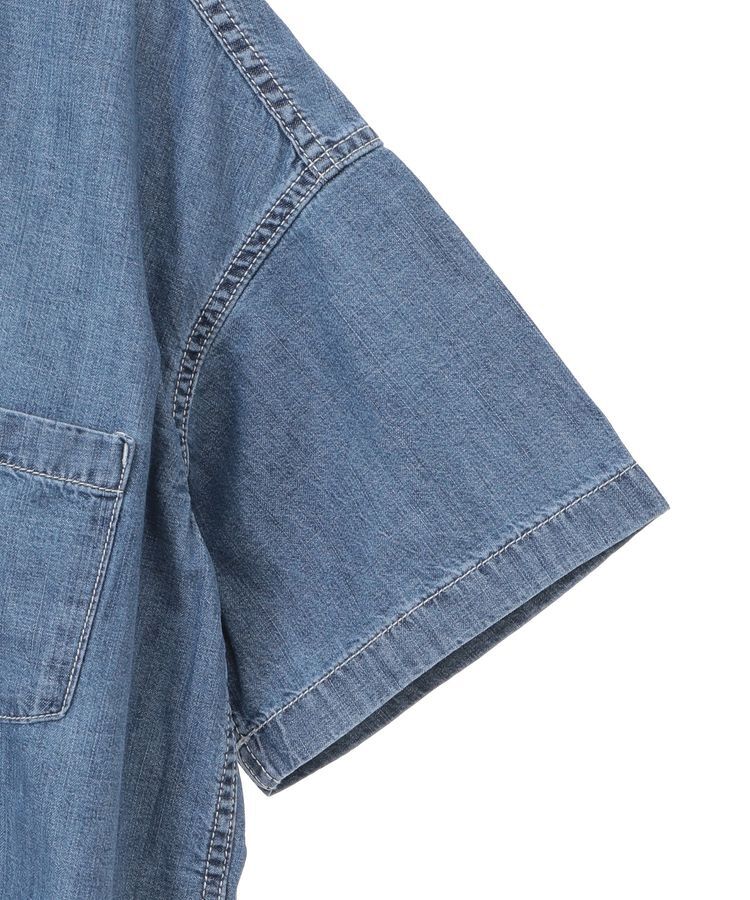 AMERICAN HOLIC「Wポケットデニムショートシャツ」|シャツ・ブラウス|