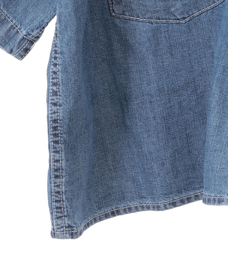 AMERICAN HOLIC「Wポケットデニムショートシャツ」|シャツ・ブラウス|