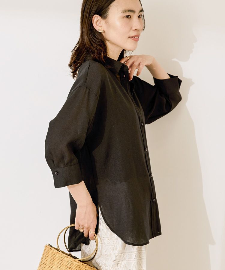 AMERICAN HOLIC「シアーボイルレギュラー7分袖シャツ」|シャツ・ブラウス|