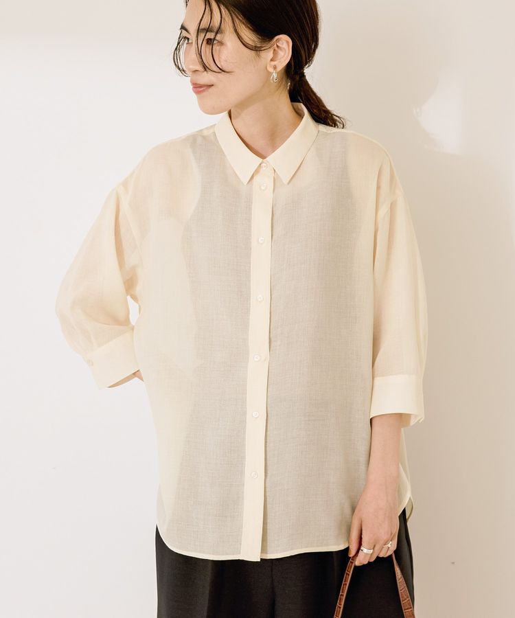 AMERICAN HOLIC「シアーボイルレギュラー7分袖シャツ」|シャツ・ブラウス|