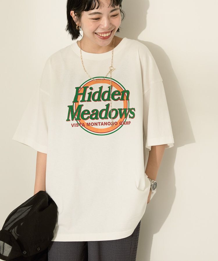 AMERICAN HOLIC「サークルロゴTシャツ」|Tシャツ・カットソー|Off White