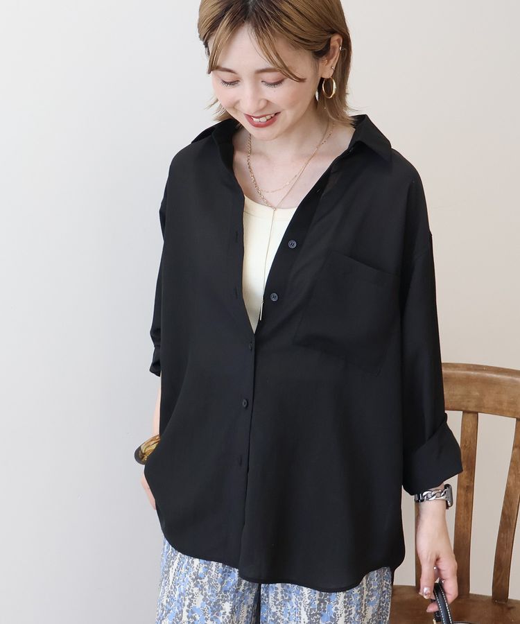 AMERICAN HOLIC「シアーボイルオーバーシルエットシャツ」|シャツ・ブラウス|