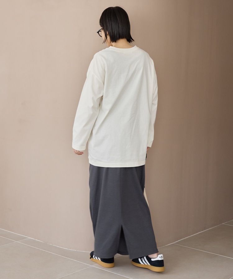 AMERICAN HOLIC「ボックス箔プリントロングTシャツ/チュニック」|Tシャツ・カットソー|