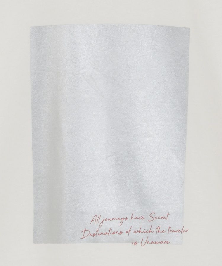 AMERICAN HOLIC「ボックス箔プリントロングTシャツ/チュニック」|Tシャツ・カットソー|