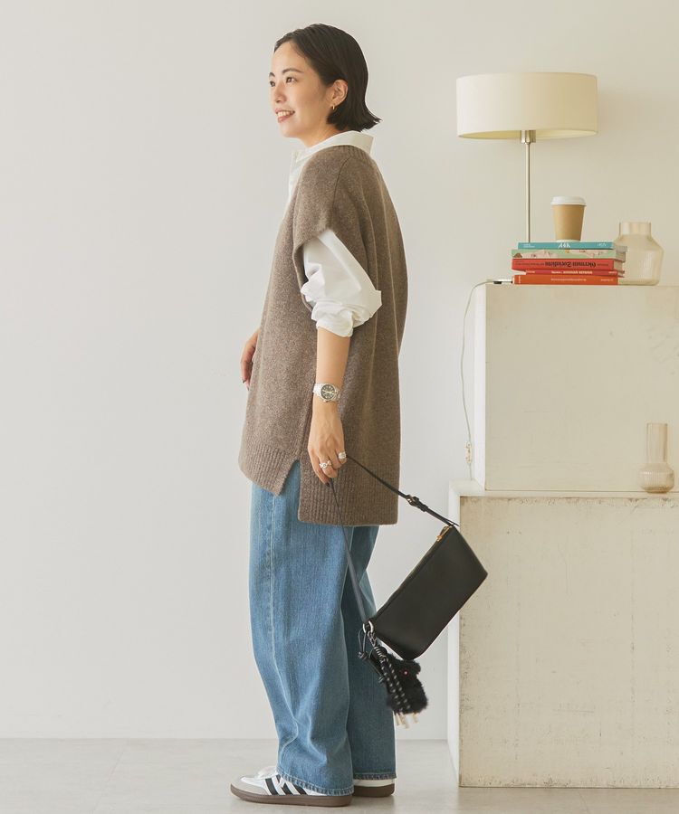 AMERICAN HOLIC「ラメ入りVネックニットベスト」|ベスト・ジレ|