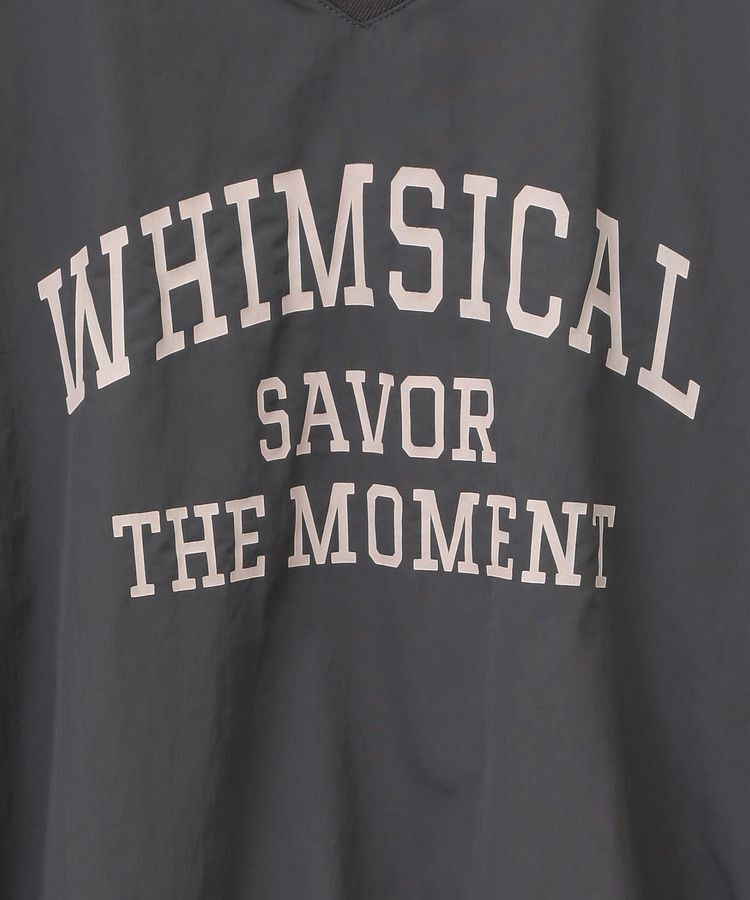 armonia「ナイロンロゴVネックプルオーバー」|チュニック|