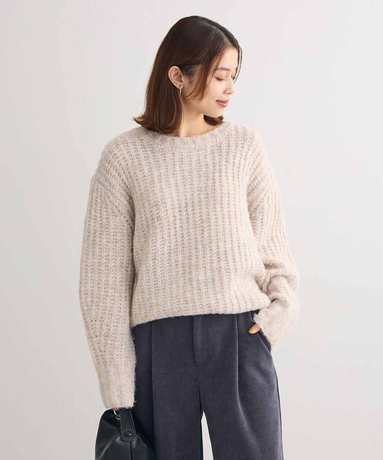 Green Parks「ざっくりローゲージニットプルオーバー」|ニット・セーター|