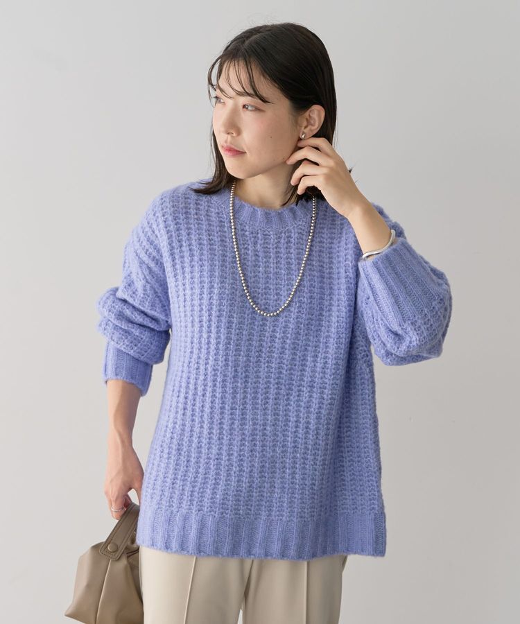 Green Parks「ざっくりローゲージニットプルオーバー」|ニット・セーター|