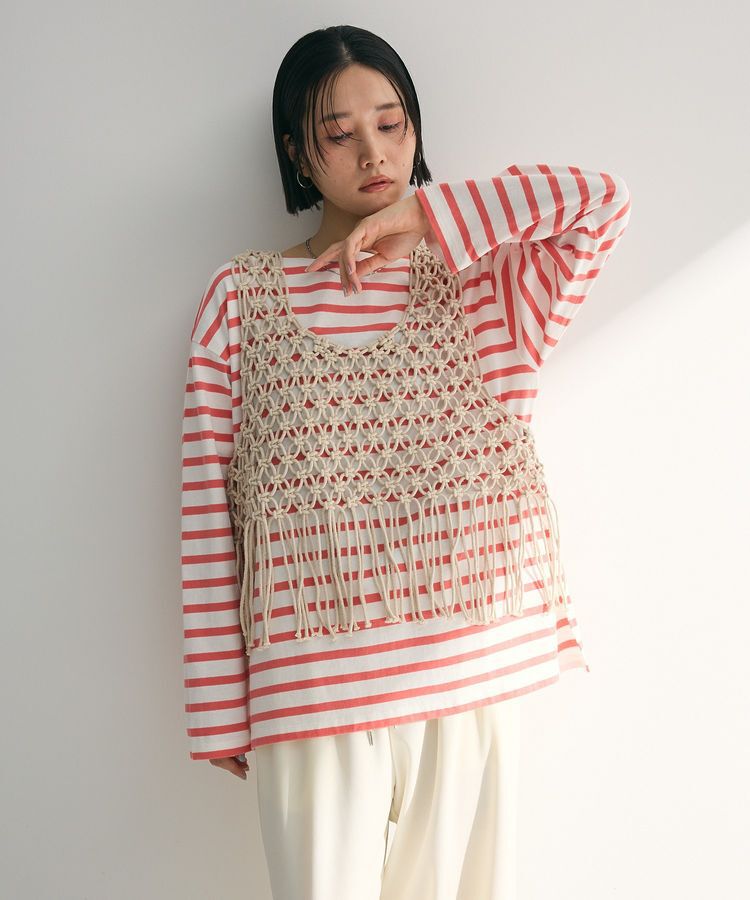 Green Parks「マクラメベスト」|ベスト・ジレ|