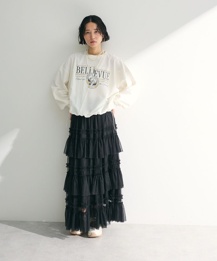 Green Parks「・ELENCARE DUEチュールフリルティアードスカート」|スカート|
