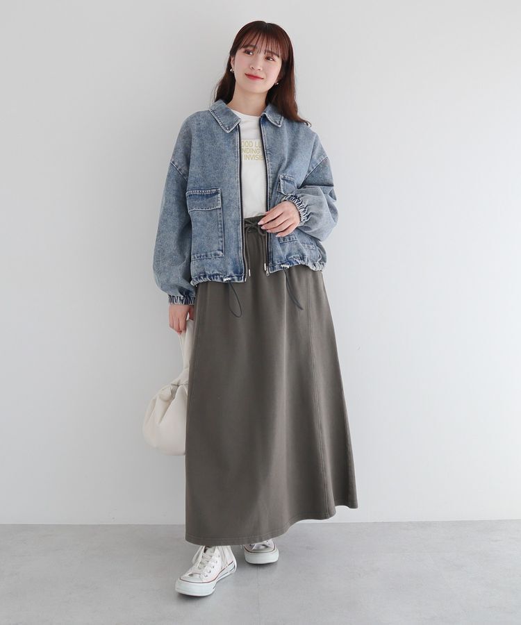 Green Parks「・SUGAR SPOON ピグメントスウェットスカート」|フレア|