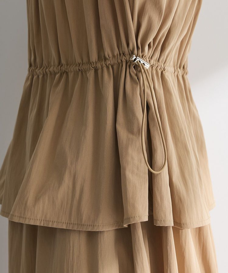 Green Parks「ラメリブペプラムドッキングワンピース」|ワンピース|