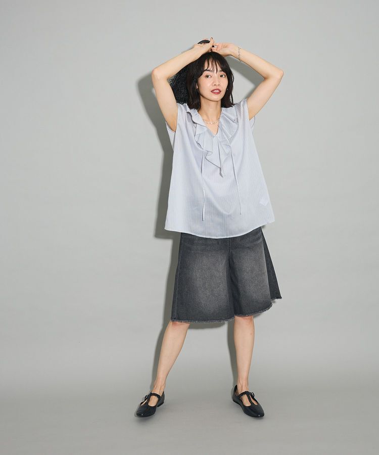 Green Parks「・DOUBLE FLAGS ワイドデニムハーフパンツ」|その他|