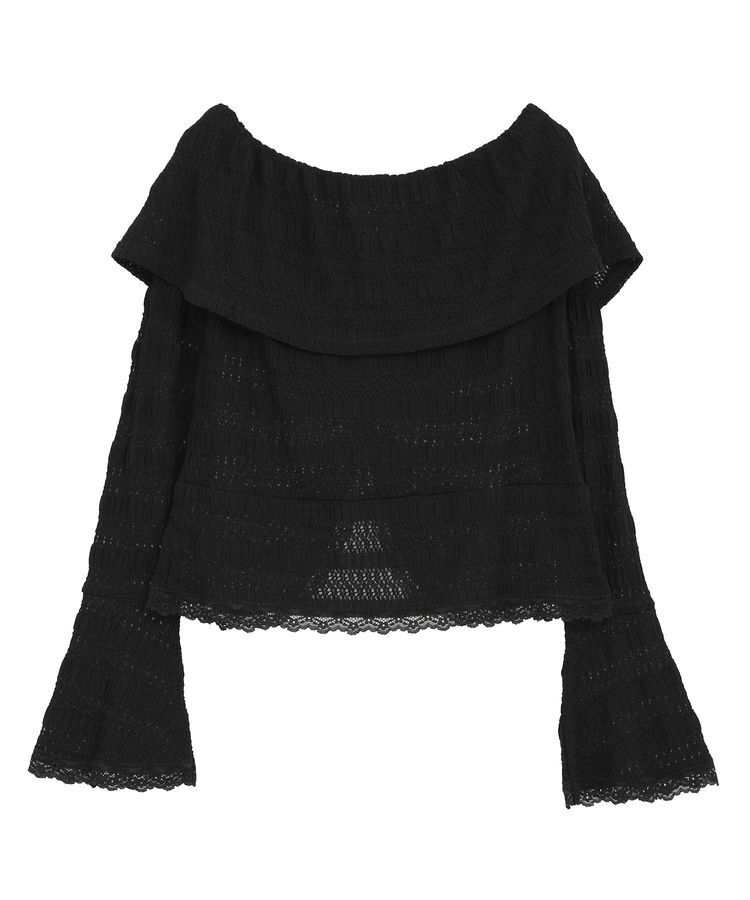 AnriettMusee「シャーリングオフショルプルオーバー」|Tシャツ・カットソー|