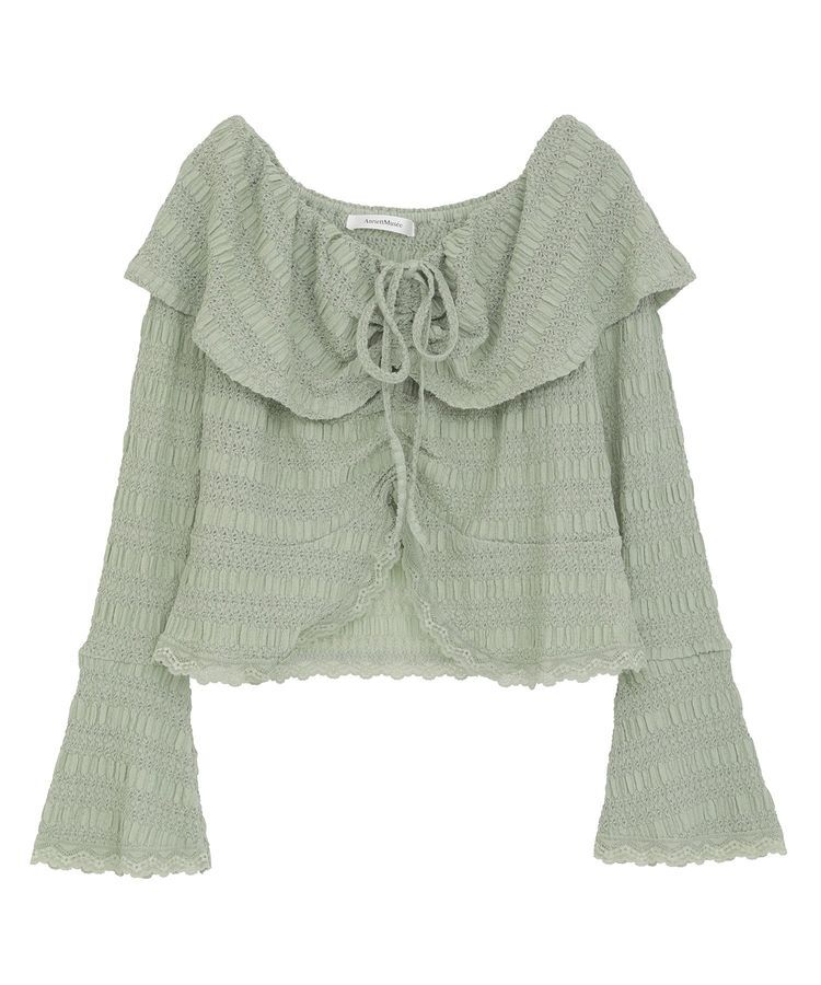 AnriettMusee「シャーリングオフショルプルオーバー」|Tシャツ・カットソー|