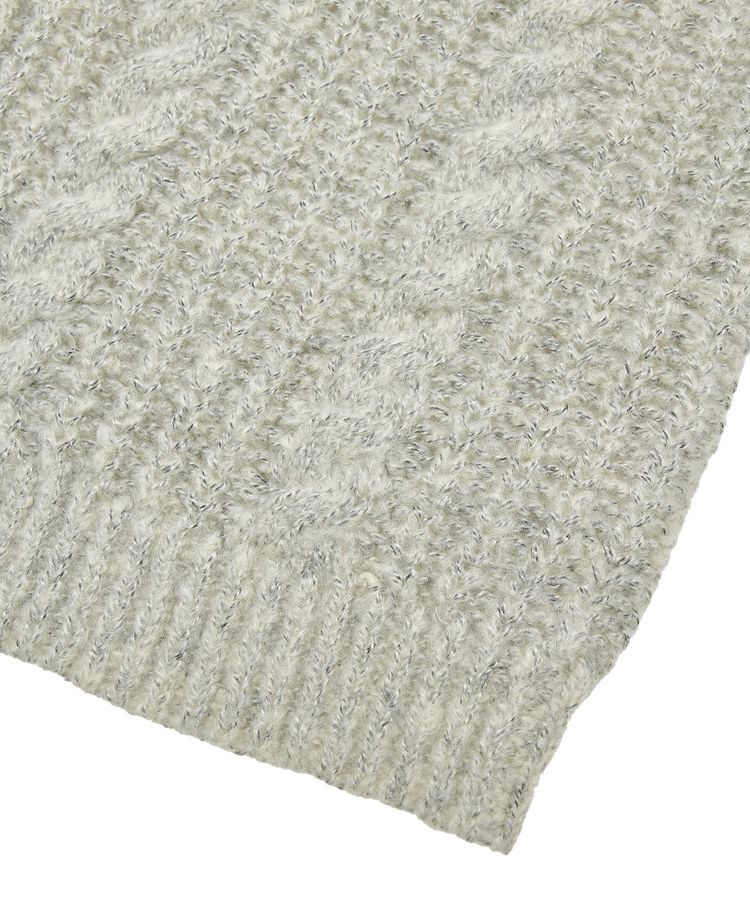 Green Parks「衿付きケーブルzipカーディガン」|カーディガン|