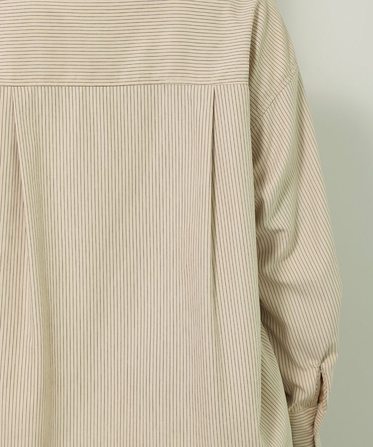 Green Parks「シルキータッチストライプシャツ」|シャツ・ブラウス|