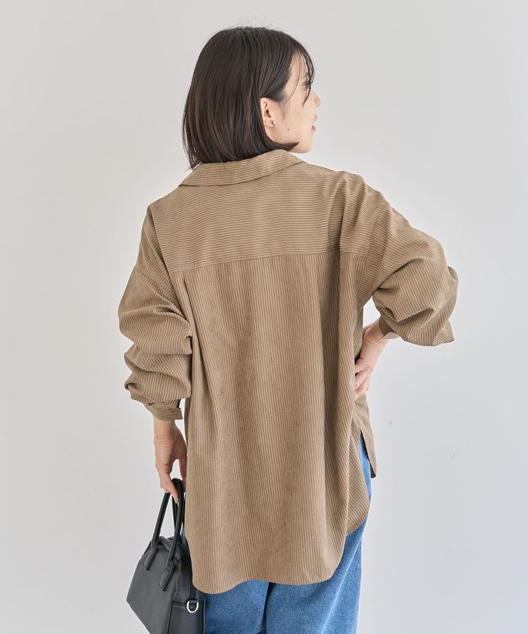 Green Parks「シルキータッチストライプシャツ」|シャツ・ブラウス|