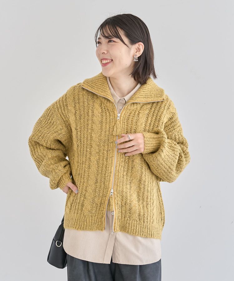 Green Parks「シルキータッチストライプシャツ」|シャツ・ブラウス|