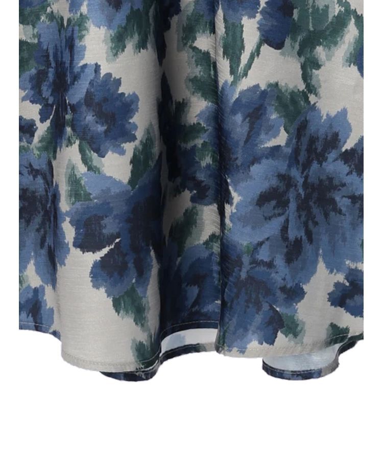 YECCA VECCA「ヴィンテージフラワー柄フレアスカート」|フレア|