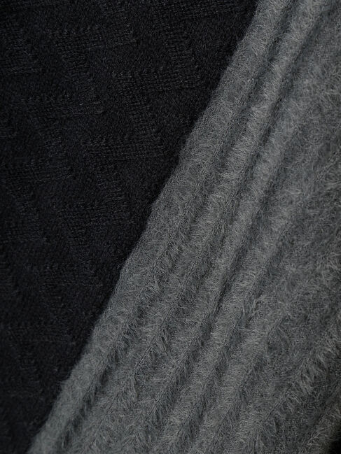 YECCA VECCA「フェザーMIXブロッキングニット」|ニット・セーター|