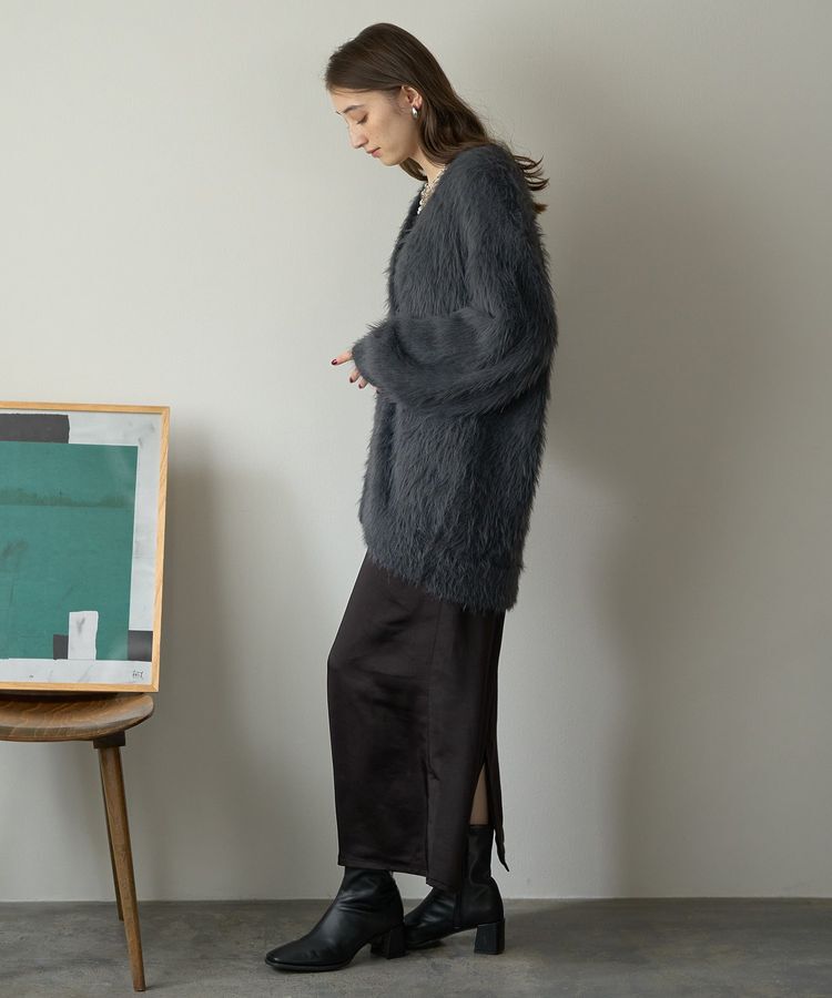 YECCA VECCA「サテンロングスカート」|スカート|