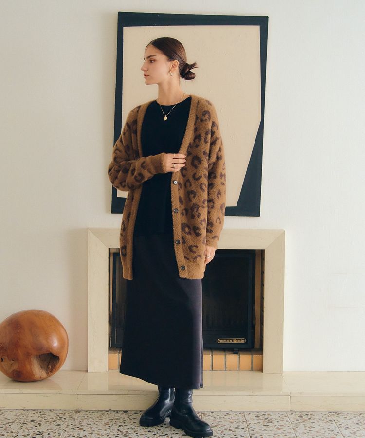 YECCA VECCA「サテンロングスカート」|スカート|