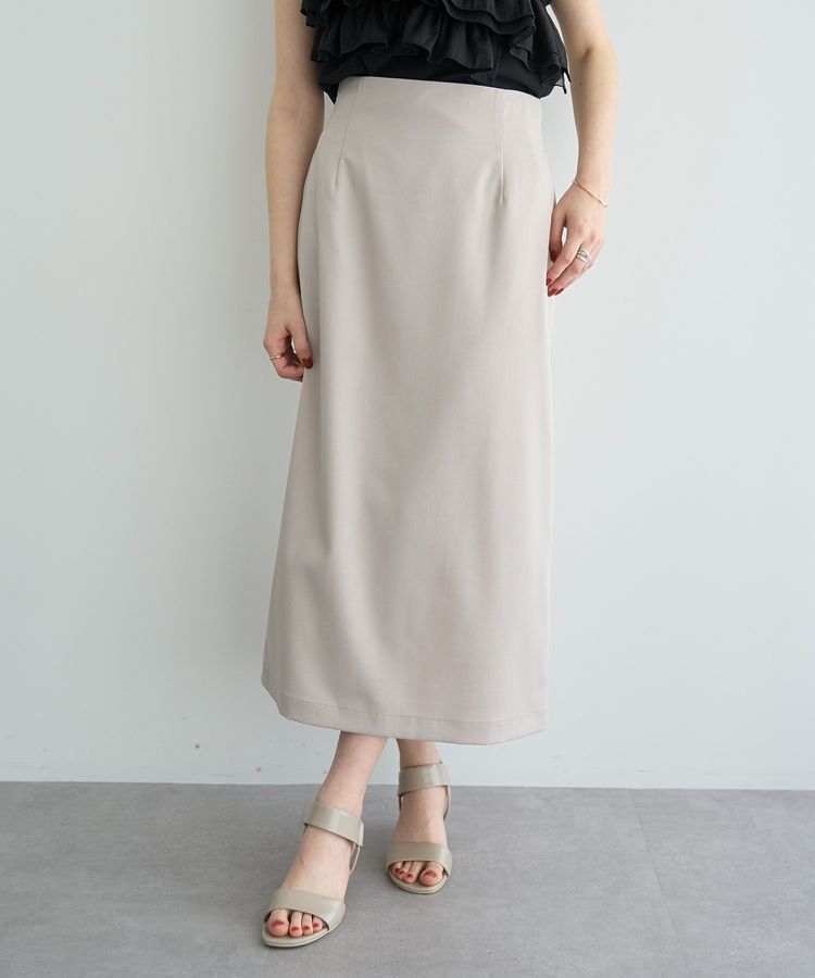 YECCA VECCA「レースアップナロースカート」|タイト|