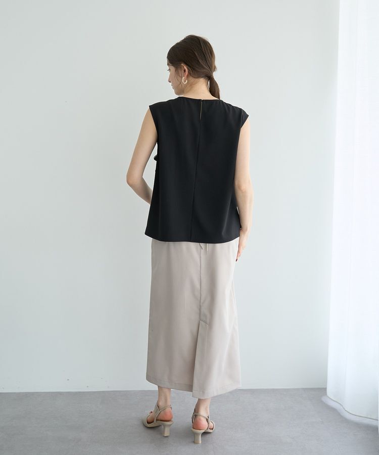 YECCA VECCA「レースアップナロースカート」|タイト|