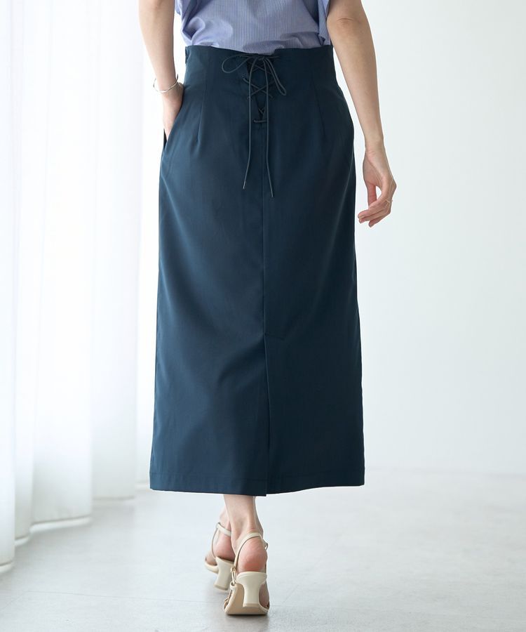 YECCA VECCA「レースアップナロースカート」|タイト|