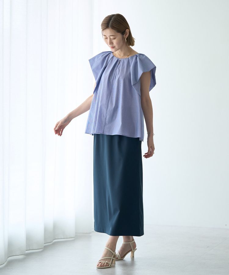 YECCA VECCA「レースアップナロースカート」|タイト|