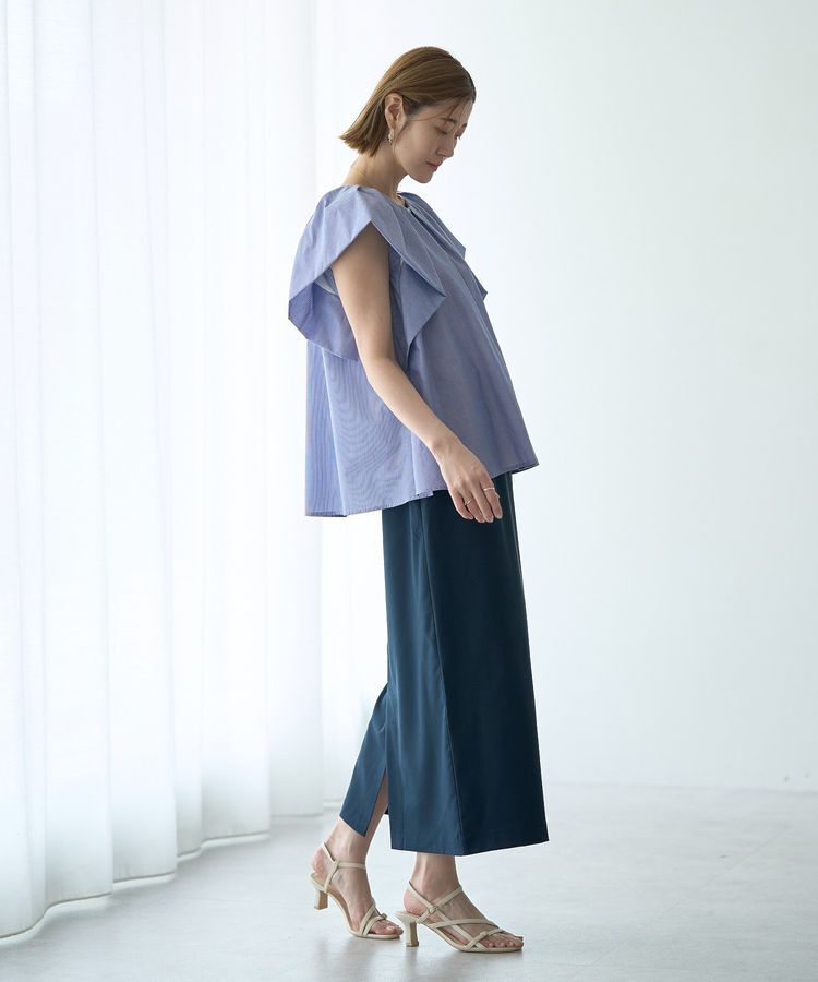 YECCA VECCA「レースアップナロースカート」|タイト|