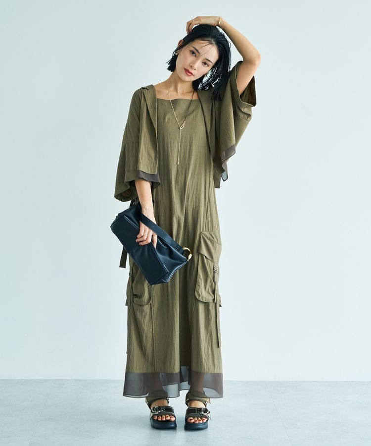 Editt by YECCA VECCA「【接触冷感】カーゴキャミワンピース」|ワンピース|