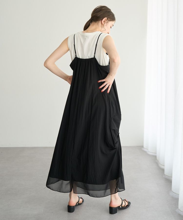 Editt by YECCA VECCA「【接触冷感】カーゴキャミワンピース」|ワンピース|