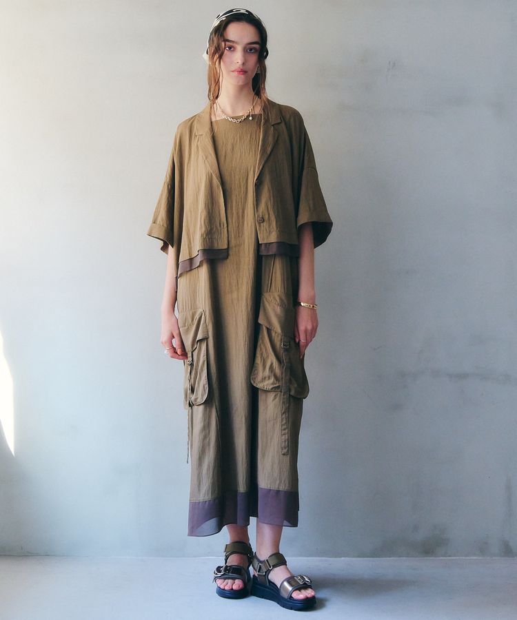 Editt by YECCA VECCA「【接触冷感】カーゴキャミワンピース」|ワンピース|