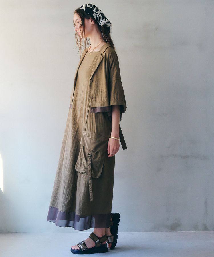 Editt by YECCA VECCA「【接触冷感】カーゴキャミワンピース」|ワンピース|