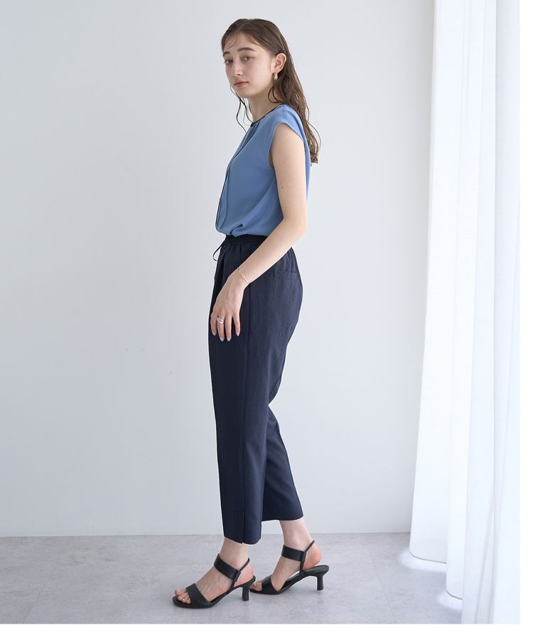 YECCA VECCA「サラサライージーテーパードパンツ」|その他|