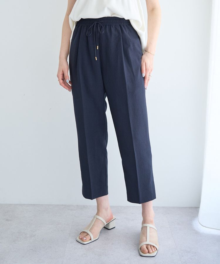 YECCA VECCA「サラサライージーテーパードパンツ」|その他|Navy