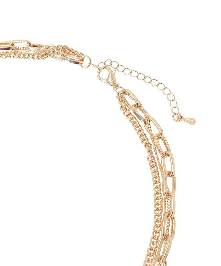 YECCA VECCA「3連チェーンMIXネックレス」|ネックレス|