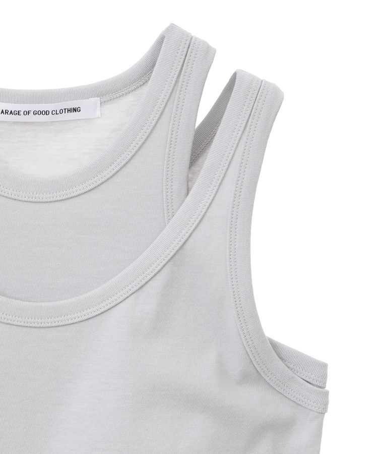 GARAGE OF GOOD CLOTHING「【日本製】天竺レイヤードタンクトップ」|Tシャツ・カットソー|