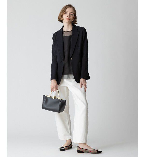 allureville「レノクロス1Bタイトジャケット」|テーラードジャケット|