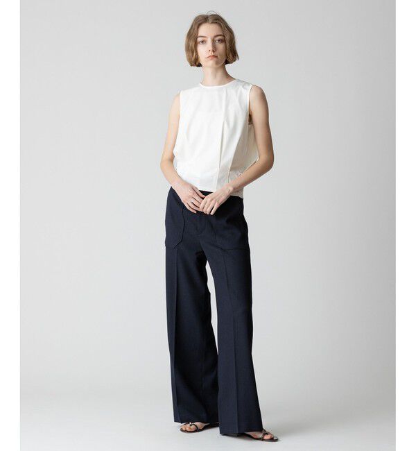 allureville「【セットアップ対応可能】麻調カルゼワイドパンツ」|その他|