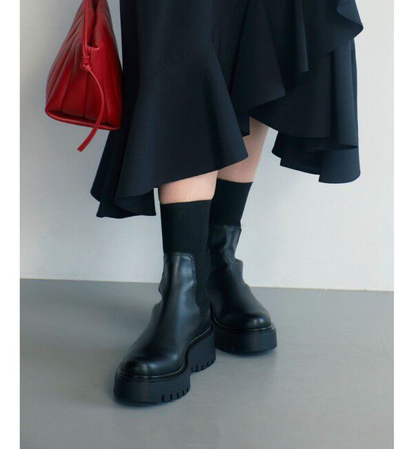 allureville「【alureville&times;CORSO ROMA 9】サイアドゴアショートブーツ」|ロングブーツ|