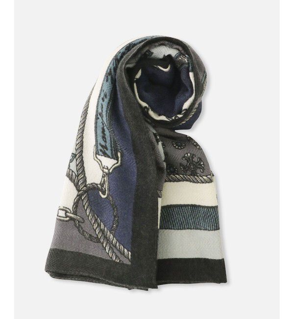 allureville「【manipuri(マニプリ)】 INDIA STOLE」|ストール|グレー