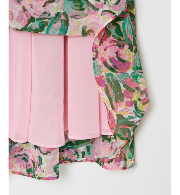 LOULOU WILLOUGHBY「【LOULOU WILLOUGHBY】SPRINTEXフラワープリントノースリワンピース」|ワンピース|