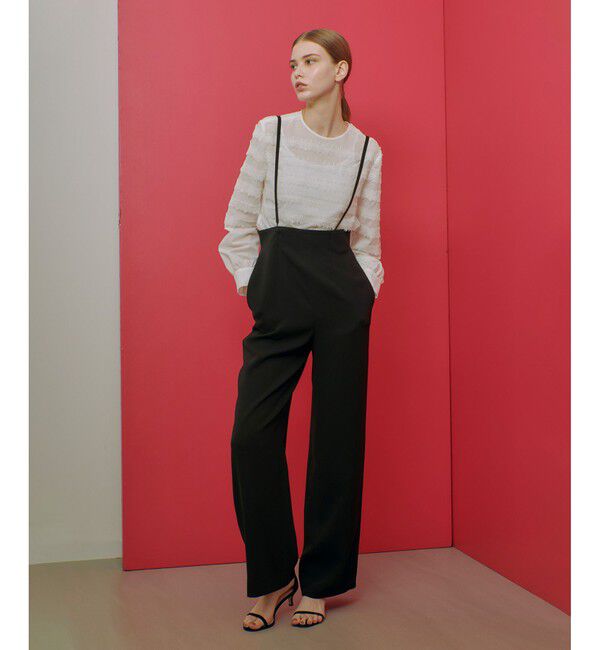 LOULOU WILLOUGHBY「【LOULOU WILLOUGHBY】ボーダーレースブラウス」|シャツ・ブラウス|