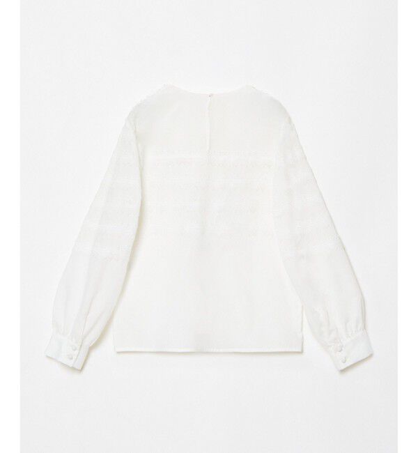 LOULOU WILLOUGHBY「【LOULOU WILLOUGHBY】ボーダーレースブラウス」|シャツ・ブラウス|