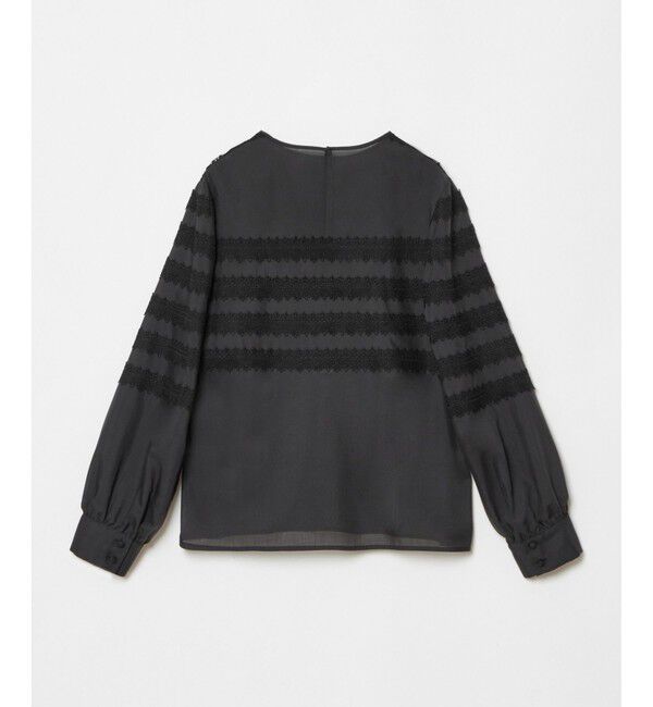 LOULOU WILLOUGHBY「【LOULOU WILLOUGHBY】ボーダーレースブラウス」|シャツ・ブラウス|