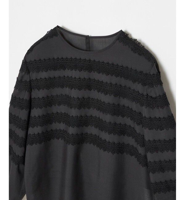 LOULOU WILLOUGHBY「【LOULOU WILLOUGHBY】ボーダーレースブラウス」|シャツ・ブラウス|