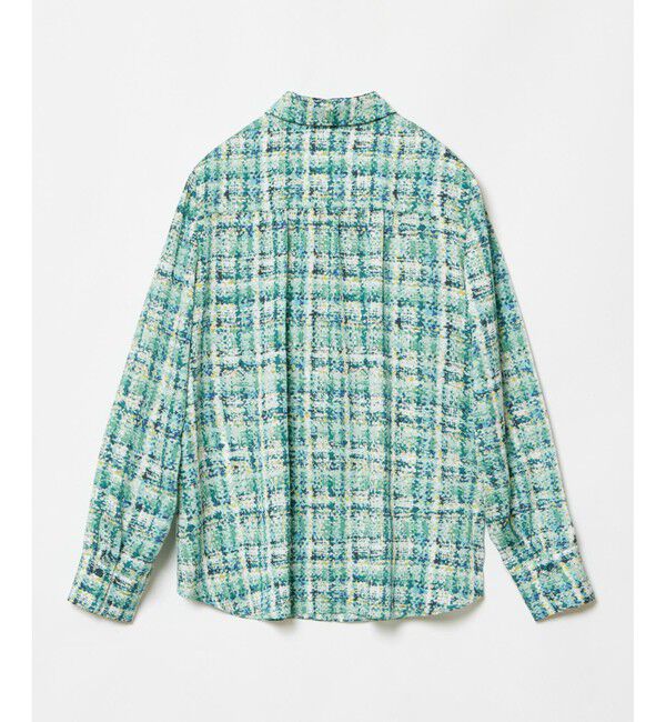 LOULOU WILLOUGHBY「【LOULOU WILLOUGHBY】チェックプリントボウタイブラウス」|シャツ・ブラウス|